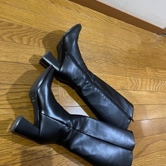 GRL スクエアトゥロングブーツの画像