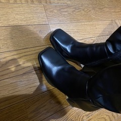 GRL スクエアトゥロングブーツの画像