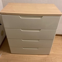 アイリスオーヤマ　ウッドトップチェスト　4段