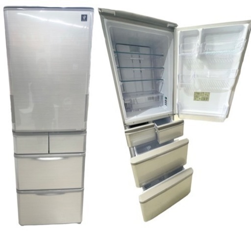 GM138【中古美品】SHARP プラズマクラスター 412L 2019年　SHARP シャープ　SJ-W412E-S リサイクルショ