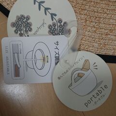 新品タグ付き 畳める帽子の画像