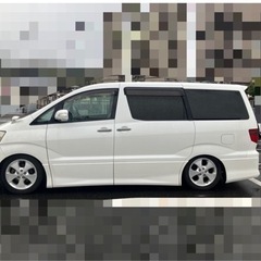 トヨタアルファードG 2.4 後期型 両側パワースライド 車高調 社外テールの画像