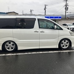 トヨタアルファードG 2.4 後期型 両側パワースライド 車高調 社外テールの画像