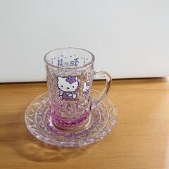ハローキティ グラス 皿とセット