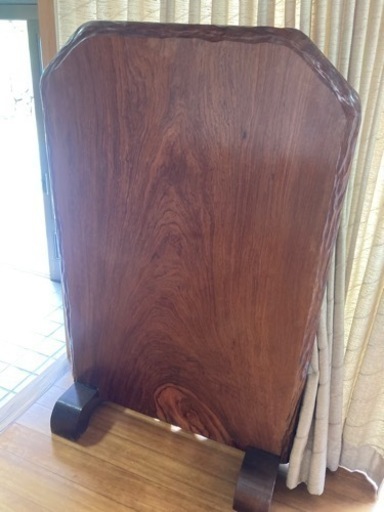 大型 衝立 ついたて 茶色系　骨董