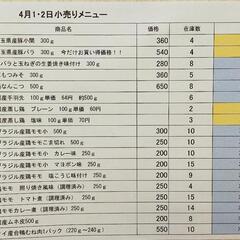4月2日小売販売のお知らせ
