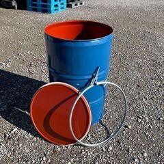美品★全国配送可★手渡しOK【オープンドラム缶⑩】200L（フタ...