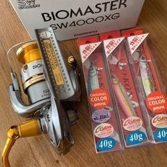 美品SHIMANO BIOMASTER SW4000XG ショアジグ3点SET