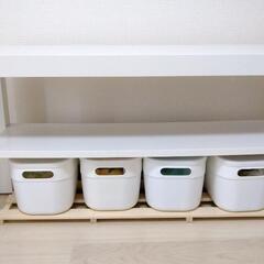 【美品】IKEAの台と小物入れBOXセット