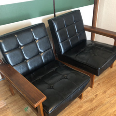 カリモク　ビンテージソファーの画像