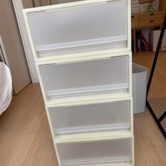 【無料で差し上げます】無印の収納ケース(4つセット)