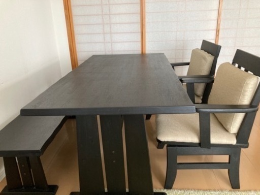 最終値下げ ダイニングテーブル 4人用 横150cm 縦78cm 高さ67 ほぼ未使用