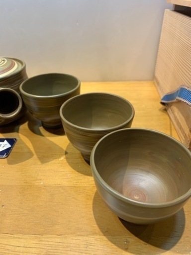 真山作　急須　湯呑みセット