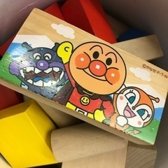 アンパンマン　積み木　筒入りつみ木　40ピースの画像