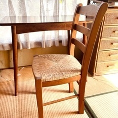 【商談中】レトロな机と椅子セット　※別々でも対応しますの画像