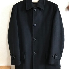 値下げ❗美品 ユニクロ カシミア混 ブラックコート サイズL