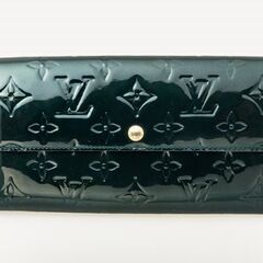 LOUIS VUITTON ヴェルニ ブルーニュイ ポルトフォイユ・サラ 長財布 M93667 品番v21-107