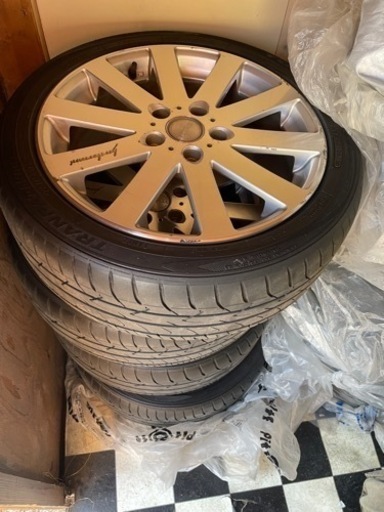 17インチアルミ　215/45 17インチ　夏タイヤ付き　ヴェネルディ　4本セット　ステップワゴン