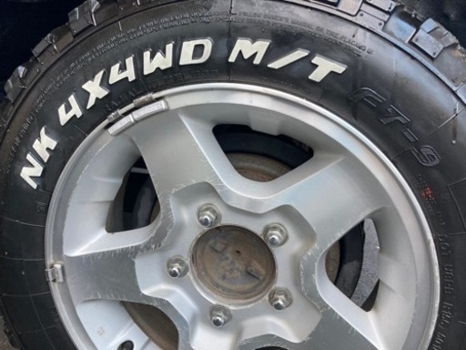 ジムニー用　純正アルミにオフロードタイヤセット