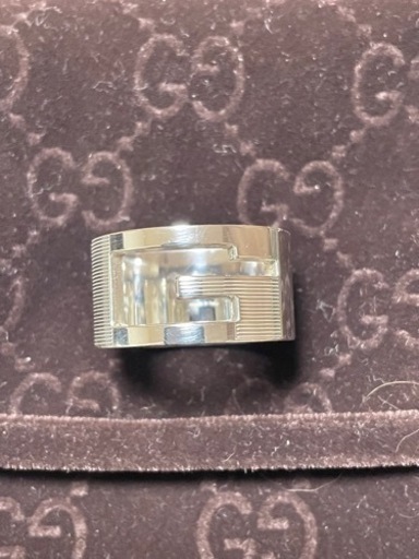 GUCCI グッチリング  ブランデッドG  ワイド　新品同様