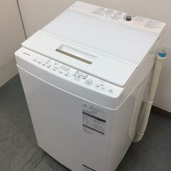 (5/28受渡済)YJT3122【TOSHIBA/東芝 8.0kg洗濯機】極美品 2018年製 ZABOON AW-8D6 家電 洗濯