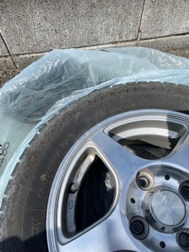 スタッドレスタイヤ【ブリザックRevoGZ 155/65 R13 73Q】ホイール付　4本セット