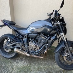 2017年式　YAMAHA MT07 ヤマハ  令和４年10月まで車検あり！の画像