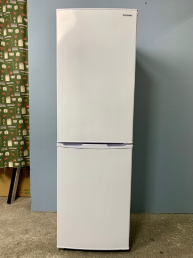 札幌市内配送無料 美品 21年製 アイリスオーヤマ 162L 2ドア冷蔵庫 AF162-W