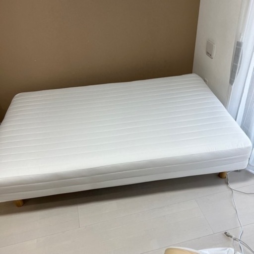 【急募〜4/8AM】美品★無印　脚付マットレス　セミダブル