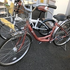 自転車　24インチ　ギア無し　ピンク