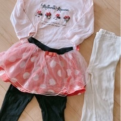 90サイズ女の子ミニーちゃん服セット