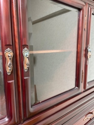 写真追加　洋風　タンス　赤茶色　大型家具　お着物収納OK