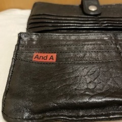 【やや美品】And A レザー 財布 長財布 ウォレットの画像