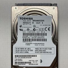 ハードディスク　TOSHIBA製MK6465GSXN
