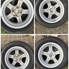 値下げしました 現金可能　ブリヂストンタイヤ　ネクストリー　155/65R13  アルミホイール付の画像