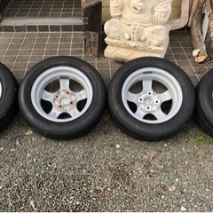 値下げしました 現金可能　ブリヂストンタイヤ　ネクストリー　155/65R13  アルミホイール付の画像