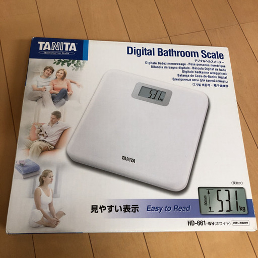 受け渡し予定者決まりました　タニタ体重計