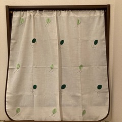 【美品】❣️カフェカーテン ニトリ 2枚 縦83㎝×横87㎝  