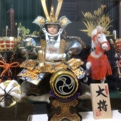 五月人形  骨董 大将飾りの画像