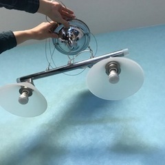 【値下しました】ガラスフードのシーリングライト