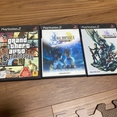 PS2 ソフト3本セット　グランドセフトオートサンアンドレアス、...