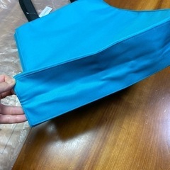 【値下げしました‼️】新品 CLINIQUE/クリニーク トートバッグ（ターコイズブルー×マルチカラー）の画像