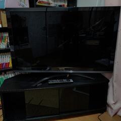 REGZA 42z3 42インチ テレビ台付き　ただし、画面にキズあり