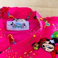 ディズニー甚平風ロンパース70サイズ　ミニーちゃん靴下の画像