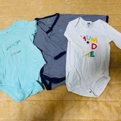 受渡し予定あり　ベビー肌着　ボディスーツ肌着　60-70サイズ前後　9枚セットの画像