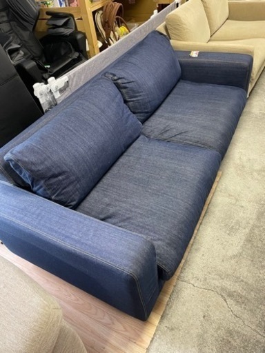 2人掛けデニムソファ　無印良品