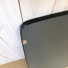 無料！※板に傷あり※カジュアルこたつ/黒✨2000年式、古いですが動作は確認済みです（約）幅75×奥行75×高さ37ｃｍの画像