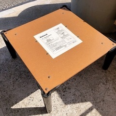 無料！※板に傷あり※カジュアルこたつ/黒✨2000年式、古いですが動作は確認済みです（約）幅75×奥行75×高さ37ｃｍの画像