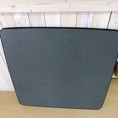 無料！※板に傷あり※カジュアルこたつ/黒✨2000年式、古いですが動作は確認済みです（約）幅75×奥行75×高さ37ｃｍの画像