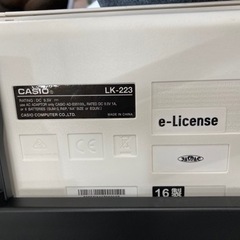 カシオ 光ナビゲーションキーボード LK-223 スタンド付 中古の画像
